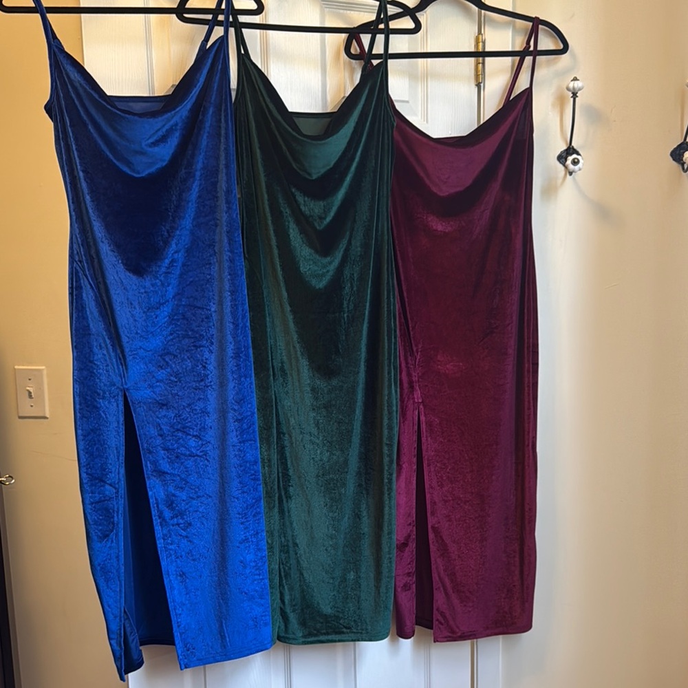 3 Jewel Tone Dress Bundle
